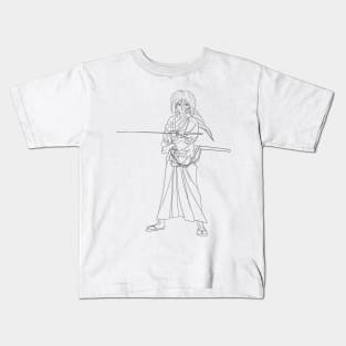 rurouni kenshin himura the hitokiri battousai Kids T-Shirt